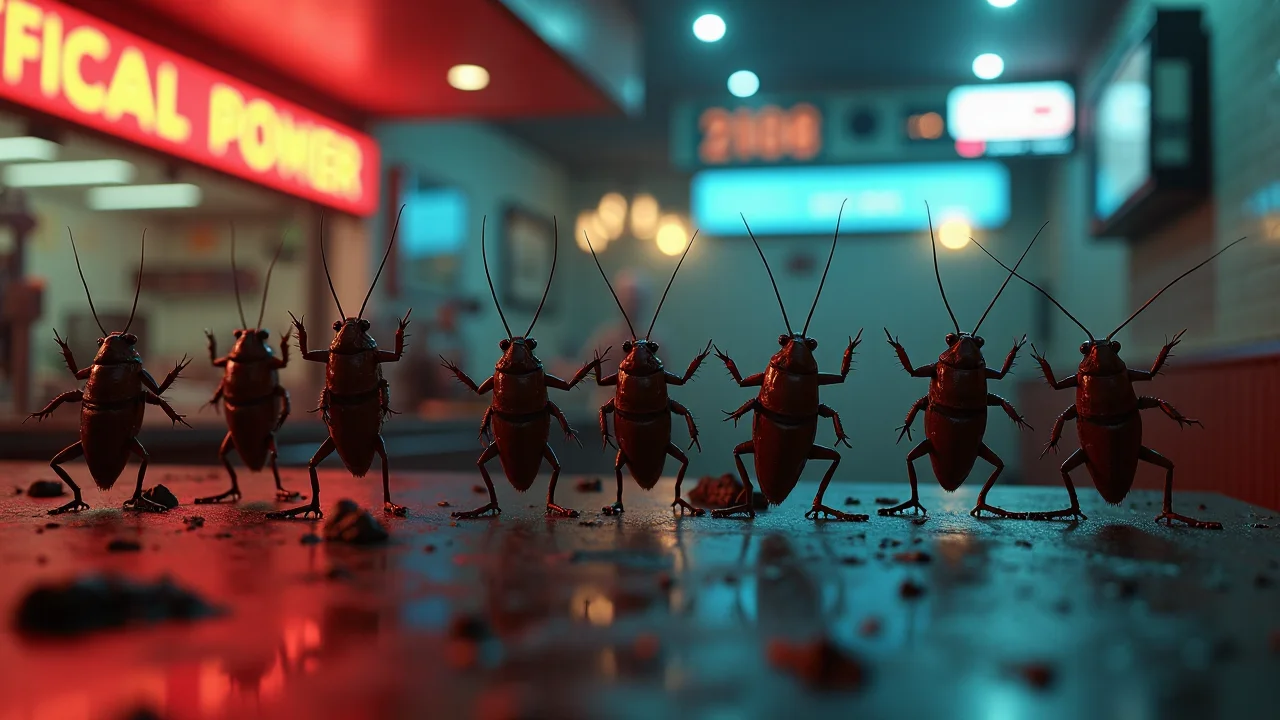 Dancing roaches