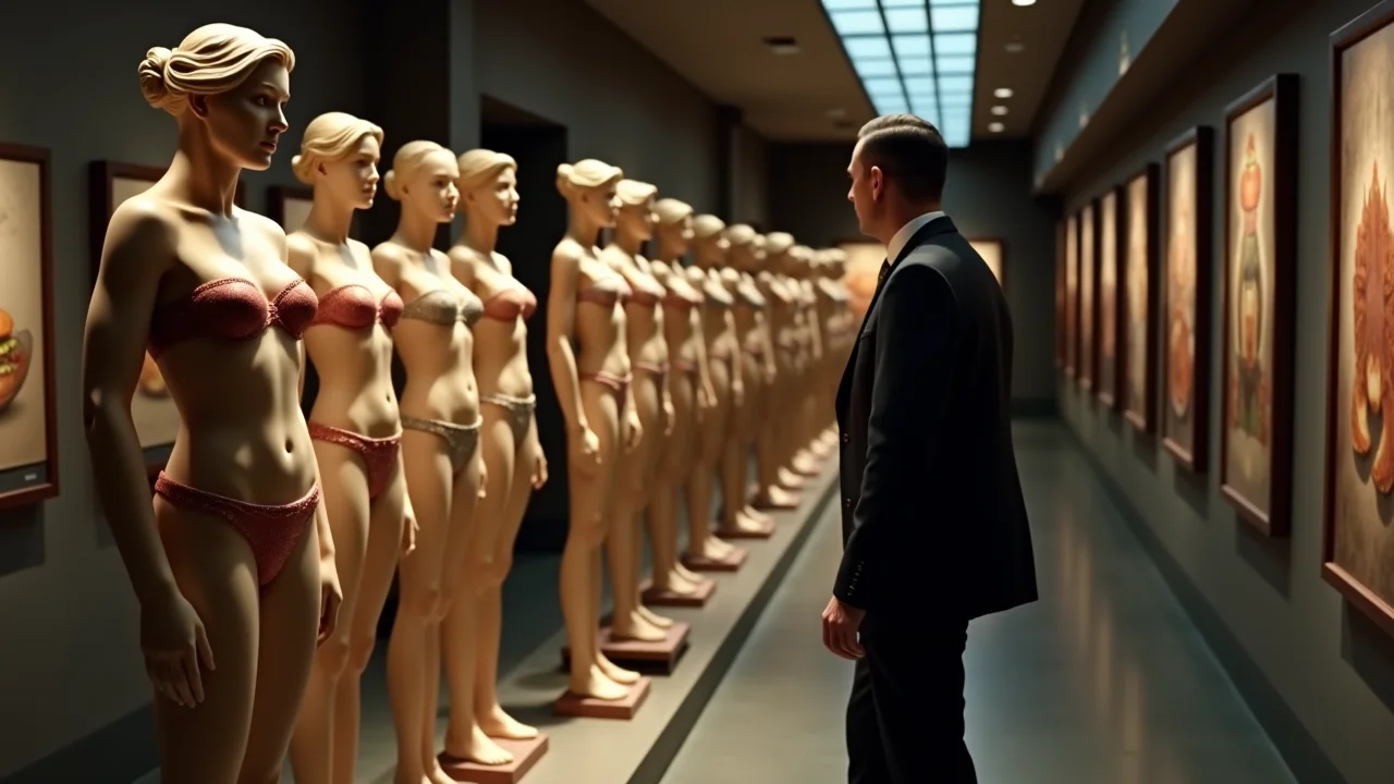 Security guard in a hallway