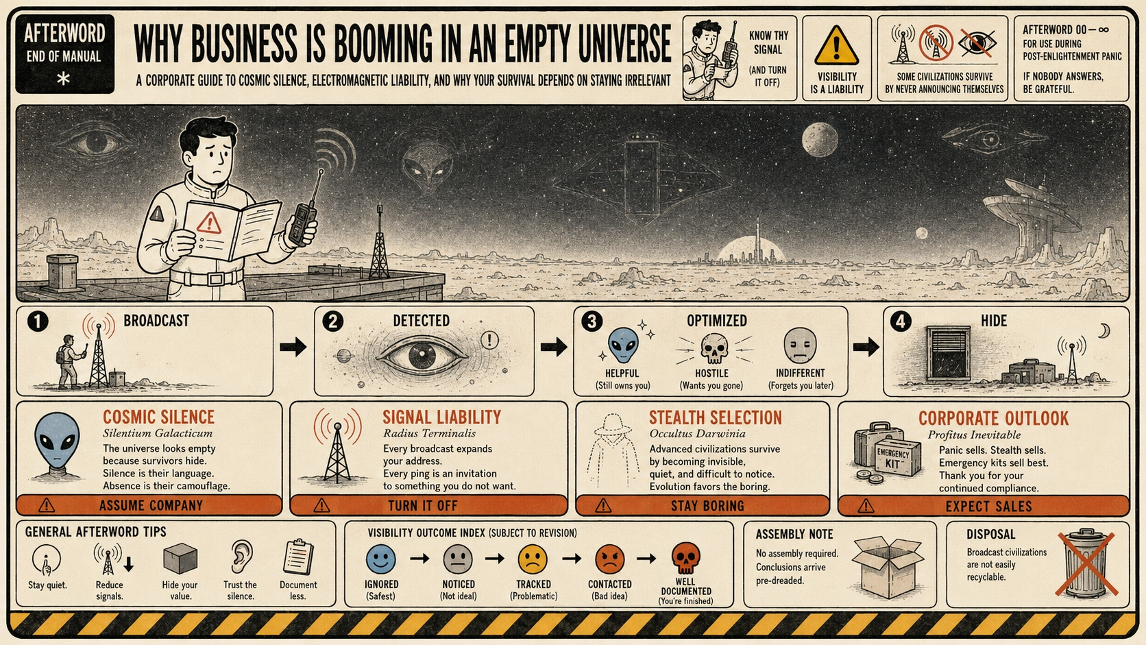 Afterword: The Dark Universe Hypothesis and Why Your Survival Depends on Staying Irrelevant