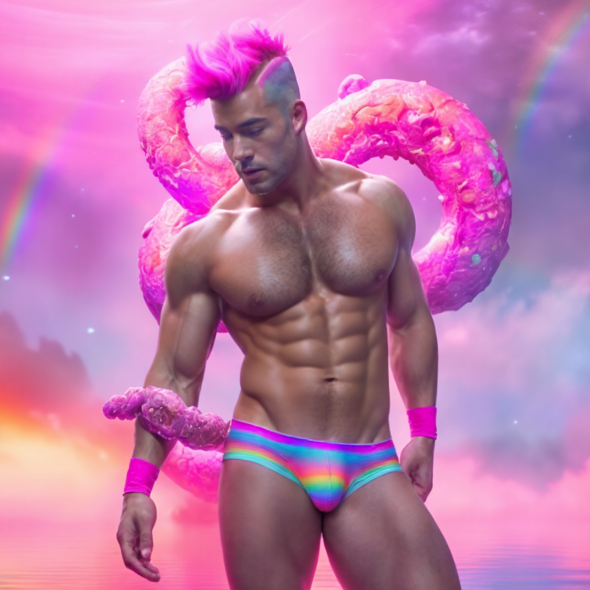 Merkin Lord of Love and Light portrait with luminous ornamental detail.